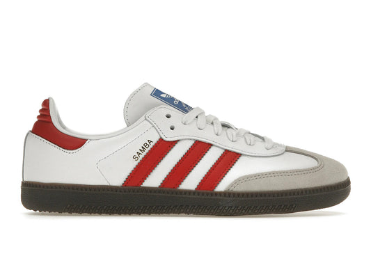 Adidas Samba White and Red